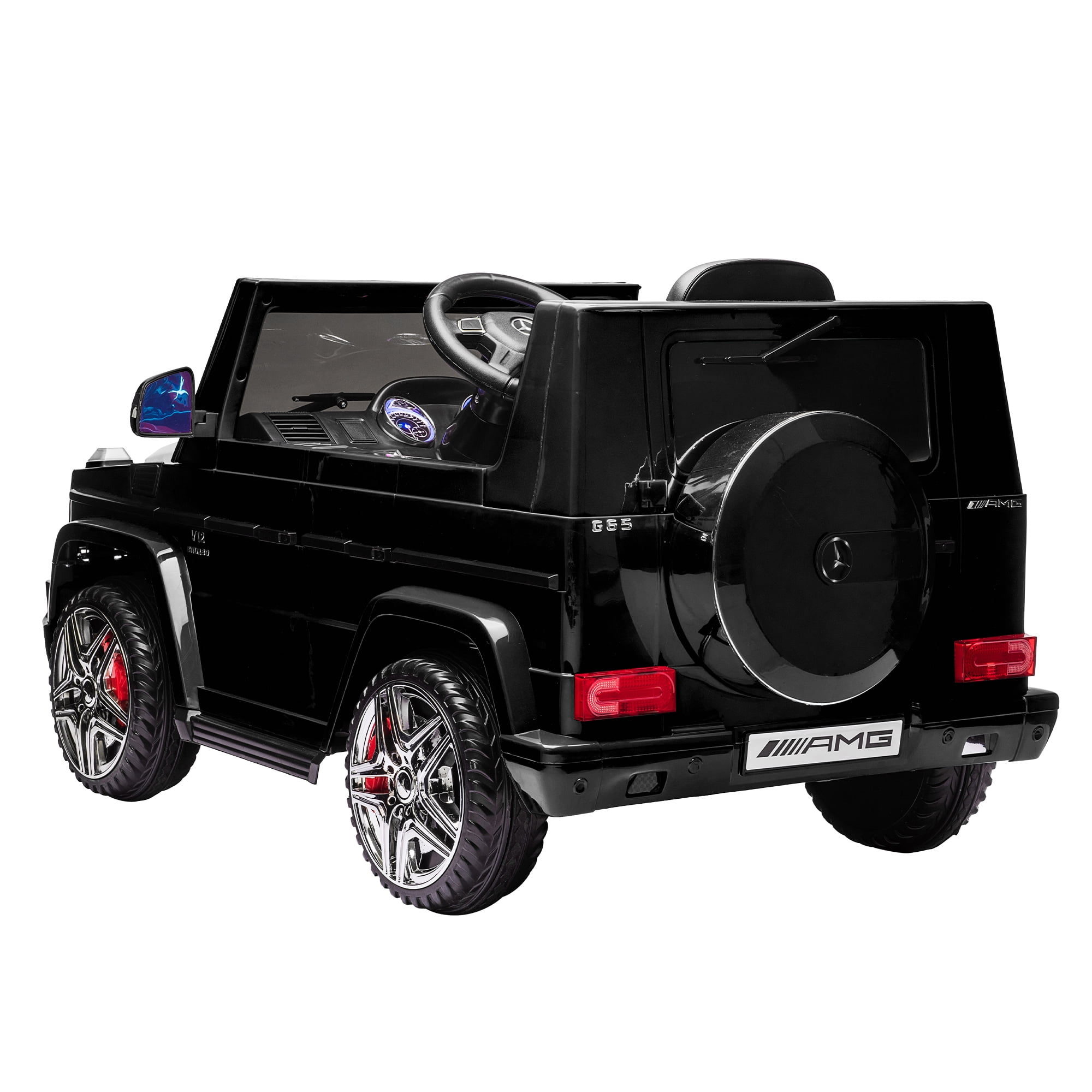 Kepooman 12V Kids Ride on Car, Truck with Remote for Children, Black
