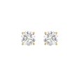 thumbnail image 1 of Pendientes Fireborn de oro de 14 quilates con diamantes redondos cultivados en laboratorio de 0,5 qu, 1 of 5