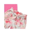 thumbnail image 4 of FOCUSNORM  Baby Girls 2PCS Outfit Set Fly Sleeve Tops + Floral Print Shorts Set, 4 of 10