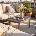 thumbnail image 4 of Gymax Outdoor Coffee Table Rectangular Patio Storage Table w/ Aluminum Alloy Rods, 4 of 10