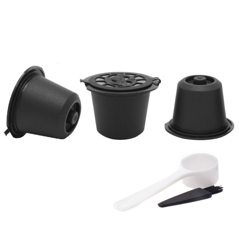 3 Pcs Nespresso Reusable Capsules Durable Refillable Coffee Pods