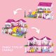 thumbnail image 4 of Set de bloques de construcción CSNRHG Pink Summer Pool Villa 1018 piezas, 4 of 7