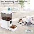 thumbnail image 4 of Automatic Pet Feeder with Camera, 2.4G WiFi APP Control, Timed Feeding, 6L Capacity for Cats and Dogs, 4 of 9