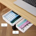 thumbnail image 1 of Under Desk Storage Box Hidden Office Stationery Drawer Organizer Self Adhesive Pencil Cosmetic Storage Tray Desk Organizer zhangmengya LED, 1 of 2