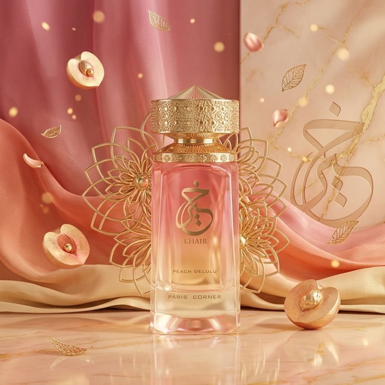 Paris Corner Ladies Khair Peach Delulu EDP Spray 3.4 oz Fragrances
