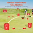 thumbnail image 6 of Backyard Golf Game 9 Hole Portable Outdoor Bucket Golf Set with Flags, Balls & Tee Boxes, Fun Lawn Golf Yard Game for Kids & Adults, Easy Setup for Family Gatherings, Parks, Beaches, or Outdoor, 6 of 11