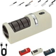thumbnail image 1 of Automatic Kitchen Knife Sharpener, Electric Knife Sharpener for Kitchen with Diamond Abrasive Wheel, 3-Stage Precision Sharpening, Non-Slip Suction Base, for All Knives & Scissors (White), 1 of 7