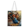 thumbnail image 1 of Paddington Bear Bolso de tela con estampado de lienzo para mujer, bolsa de compras reutilizable y estética, con cremallera interior, regalo para mujer,40*40cm., 1 of 6