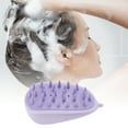 thumbnail image 2 of Unique Bargains 1 Pc Arc Massage Hair Brush for Head Massage 3.94"x2.36"x1.97" Purple, 2 of 6