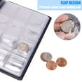 thumbnail image 4 of Gustave Coin Collection Book Holder Album 120 Pockets Coin Collecting Supplies Storage Case Organizer Sleeves for Collectors, Black, 4 of 9