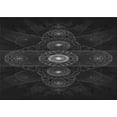 thumbnail image 1 of Ahgly Company Indoor Rectangle Patterned Night Black Area Rugs, 2' x 3', 1 of 6