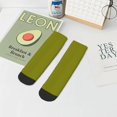 thumbnail image 7 of Rateoe Olive Pattern Quarter Crew Socks,Toe Seamed Ankle Socks,Cotton Cushioned Breathable Athletic Crew Sports Socks, 7 of 7
