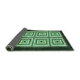 thumbnail image 2 of Ahgly Company Indoor Rectangle Abstract Turquoise Blue Modern Area Rugs, 7' x 10', 2 of 4