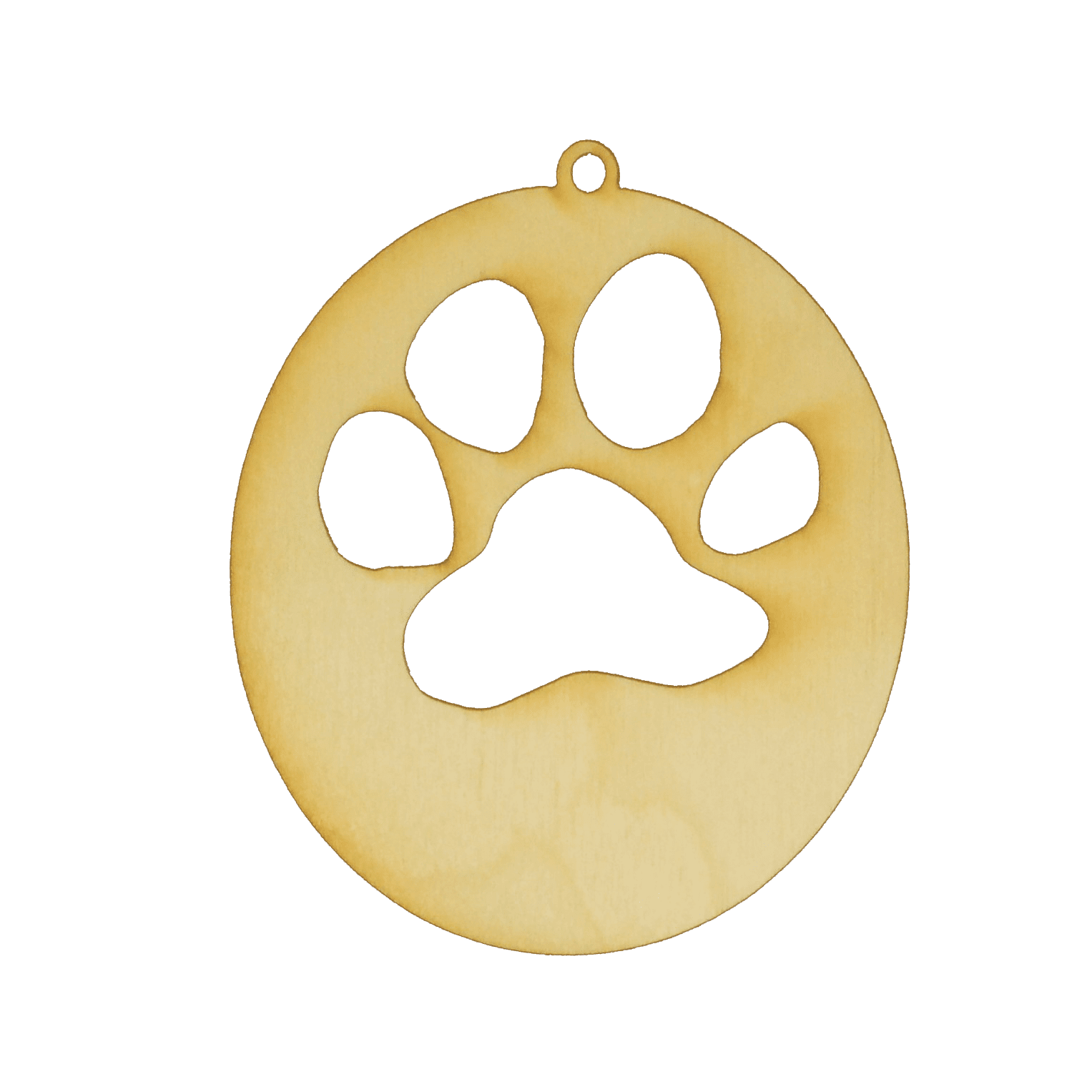 Unfinished Wood Cat Cutout With Raised Paw - 8x6.5 Inch Medium Size 1/8" Thickness Craft Wood