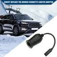 thumbnail image 2 of Unique Bargains 12V 0.19m Cigarette Lighter Adapter USB Type C Cigarette Lighter Converter Cable for Car RV Black, 2 of 7
