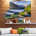 thumbnail image 3 of Green Mountain Lake in the Alps - Landscape Canvas Art Print, 3 of 4
