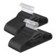 thumbnail image 1 of 50 Perchas de Plástico, Antideslizantes, Ahorro de Espacio, 41,5 cm de Largo, Gancho Giratorio 360º, Negro, 1 of 8