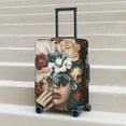thumbnail image 6 of Zufioo Floral Head Dreamscape Print Luggage Case Protective Cover, Zippered Anti-scratch Luggage Case Cover, Suitable for Travel, Business, Unisex-Medium, 6 of 7