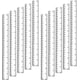 thumbnail image 1 of 20 reglas de plástico de 12 pulgadas, regla recta, reglas de oficina, reglas escolares (transparente), 1 of 5