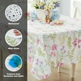 thumbnail image 3 of Newbridge Easter Wildflower Fields Floral 52 x 70 inch Rectangle Vinyl Flannel Backed Tablecloth, 3 of 10