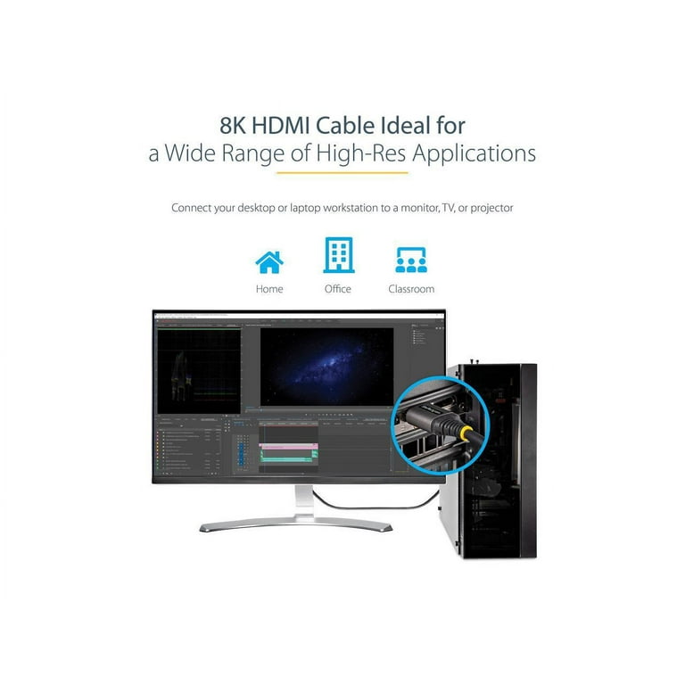 ᐅ Cable HDMI 2.1 Certificado 10ft/3m - 8K/4K de Startech.com cables  computer cables & ada, Monitors & Tvs en Gestión de Compras Empresariales  S.A.S.