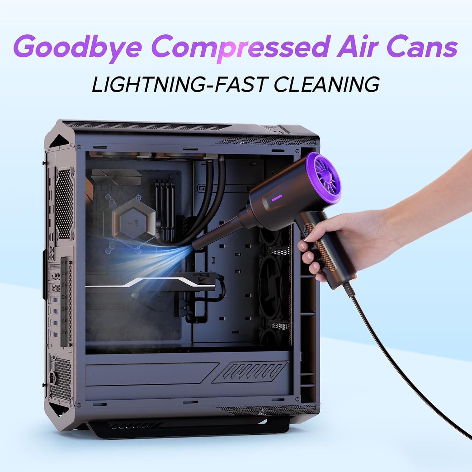 Air Duster - Air Blower - Multi-Use  Duster for Keyboard- Computer and PC - 5.74 oz