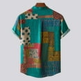 thumbnail image 6 of Viikei Mens T-shirts Under $10 Short Sleeve Shirts Hawaiian Beach Printed Button down Summer Tops, 6 of 9