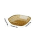 thumbnail image 3 of mfyjkho Plato De Plástico Transparente Para Aperitivos, Frutas Y Dulces, Cuadrado Con Borde Dorado, 15 X 15 X 3,5 Cm, 1 Unidad, Material Pet De Grado Alimenticio, Apilable Para Uso Doméstico., 3 of 6