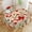Mahjong Hearts Bows, variant on Pink Mahjong Ribbons Table Cloth 60 in Waterproof Round Tablecloth Washable Table Cover for Kitchen Outdoor Decor
