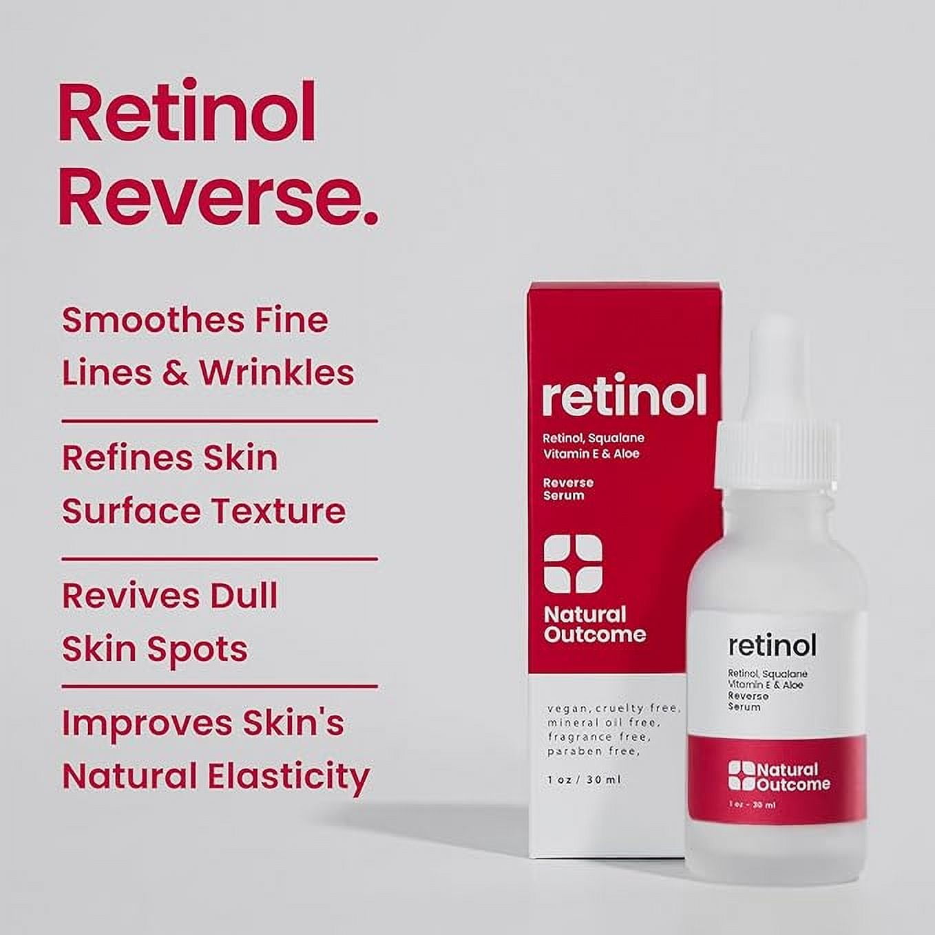 Natural Outcome Retinol Facial Serum, 10 oz