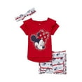 thumbnail image 1 of Disney Girls' Minnie Mouse Ruffle Shorts Set with Headband (Toddler Girls & Little Girls), 1 of 2