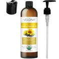 thumbnail image 6 of velona USDA Certified Organic Sunflower Oil - 32 Fl Oz | 100% Pure and Natural Carrier Oil | High Oleic, Refined| Cooking, Skin, Hair, Body & Face Moisturizing, 6 of 7