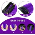 thumbnail image 3 of LAICAIW Rallonges de Cheveux Colorées de 22 Pouces, Postiche Lisse, Mèches de Fête Multicolores à Clipser, Rallonges de Cheveux Synthétiques pour Femmes, Enfants, Filles (10 Pcs Violet), 3 of 6