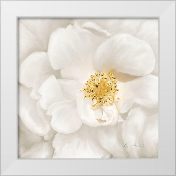 Murdock, Ramona 12x12 White Modern Wood Framed Museum Art Print Titled - Neutral Rose No. 4