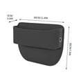 thumbnail image 5 of Car Seat Gap Filler Organizer, Car Seat Organizer, Seat Gap Storage Box with Cup Holders for Drink, Car Leather Cup Holder Gap Bag Front Seat for Phone, Sunglasses, Keys, 5 of 5