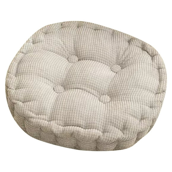 TOOYOU Meditation Floor Pillow Set Of Squareand Round Pillows Seating For Adults Tufted Corduroy Floor Cushion For Balcony Outdoor Living Room Pink