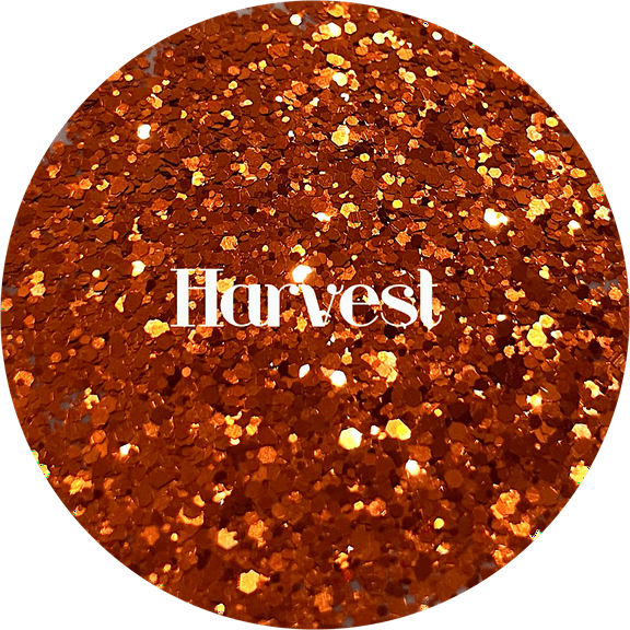 Glitter Heart Co. - High Quality Polyester Glitter - Harvest - 2oz Bag - Metallic Rusty Orange Copper Mix