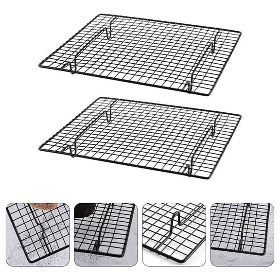 Worgeous  2 Pcs Cookie Cooling Racks Stainless Steel Sturdy Practical