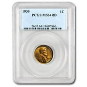 1930 Lincoln Cent MS-64 PCGS (Red)