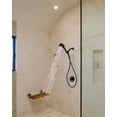 thumbnail image 5 of Wowow Single-Handle 7 -Spray Wall Mount Shower Faucet 1.8 GPM with Adjustable Head in Matte Black (Valve Included), 5 of 9