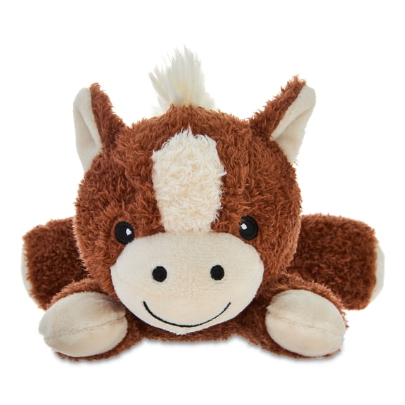 Small Lying Horse Plush, Brown and White, 6", Easter by Way To Celebrate
