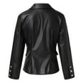 thumbnail image 6 of Vintage Women Jackets Coat Women'S Autumn And Winter Long Sleeved Double Fashion Pu Leather Jacket Small Jacket, 6 of 7