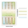 thumbnail image 1 of 4 Pcs Kawaii Color Makers Writing Drawing Cute Macaron Brush Pens Lettering Paint Graffiti School Art Supplies Stationery Green Beans, 1 of 6