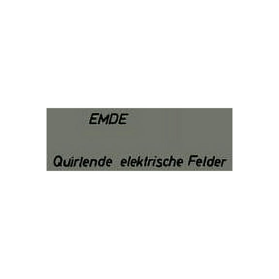 Quirlende Elektrische Felder, (Paperback)