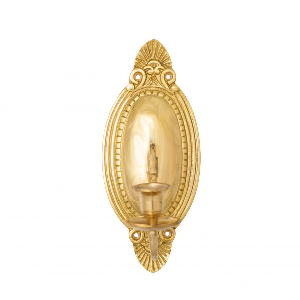 Brass wall sconce candle holder sale
