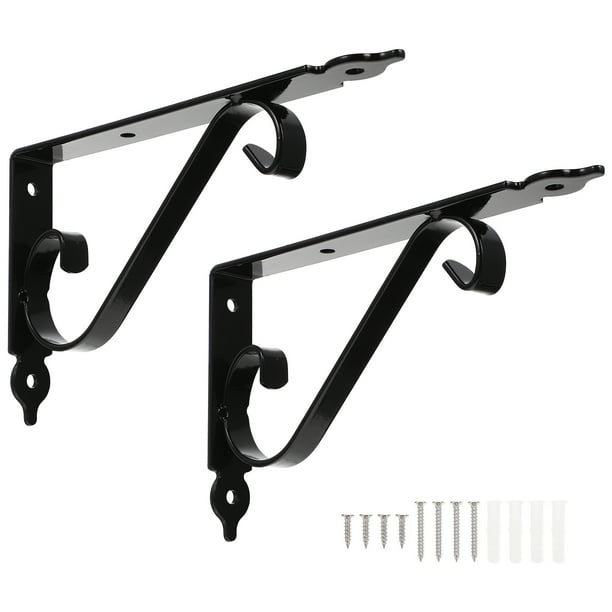 NUOLUX Shelf Brackets Floating Brackets Bracket Wall Heavy Duty Corner ...