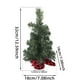 thumbnail image 3 of pstuiky Árbol de Navidad de escritorio, decoración de escritorio de plástico con hojas de simulación, decoración navideña para habitación, 3 of 7