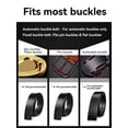 thumbnail image 5 of Catelles Men's Genuine Leather Black Belt, Pinhole Strap, No Buckle,Gifted by Box Suitable for Business and Casual Wear&For waist 42in Width 1.2in(3.0cm), 5 of 9