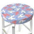 thumbnail image 3 of Gukieu Cartoon Poodle Dog Print Round Chair Cover, Dust-proof and Non-slip Bar Chair Protective Cover, Suitable for Bars, Restaurants, Offices-12 inch, 3 of 7