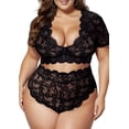 thumbnail image 4 of XmhyTop Conjunto de Lencería Mujer Sexy Encaje, Talla Grande L Negro, Lencería Erótica para Mujer para Momentos Especiales, 4 of 4